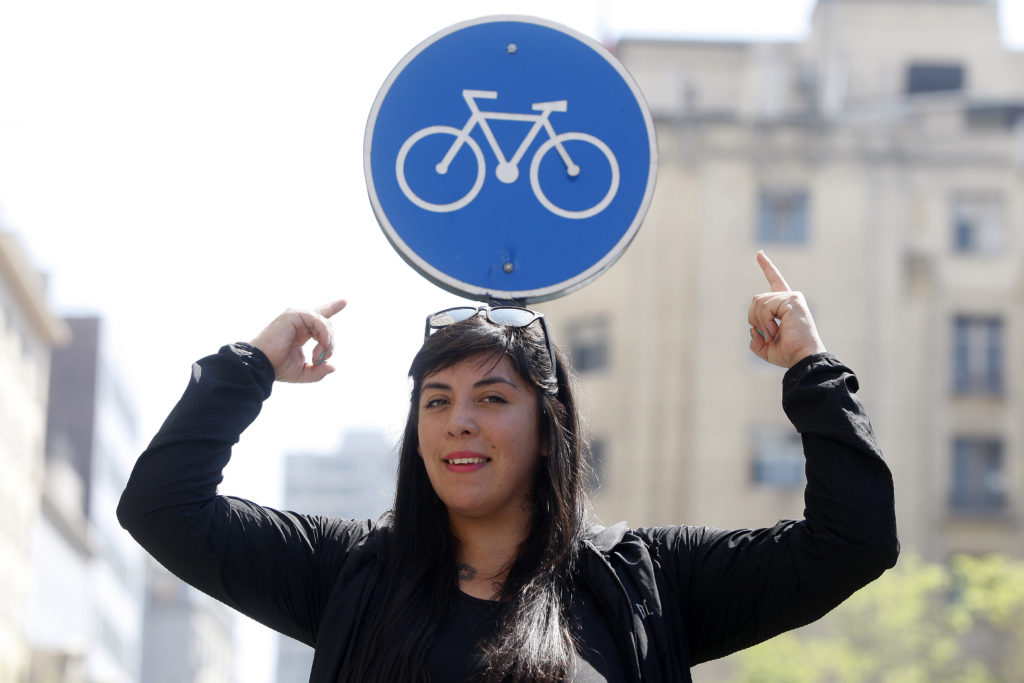 Santiago, 22 de septiembre de 2016. Entrevista a activista ciclista, Daniela Gonzalez. Paul Plaza/Revista Pedalea