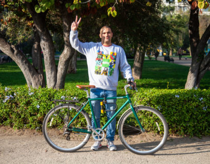 Retrato en bicicleta de Sim&oacute;n Espinoza